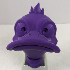 Duck Head Wall Mount Towel/Headset Holder‎ 3D Filament Print Purple